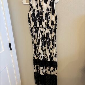 JASON WU Black and White Sleeveless Dress